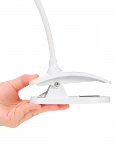 Лупа настольная с подсветкой на гибкой ноге с прищепкой 2 в 1 Орбита OT-INL51